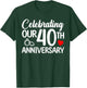 Celebrating Our 40th Wedding Anniversary 40 Year of Marriage T-Shirt - T-Shirt | Forest