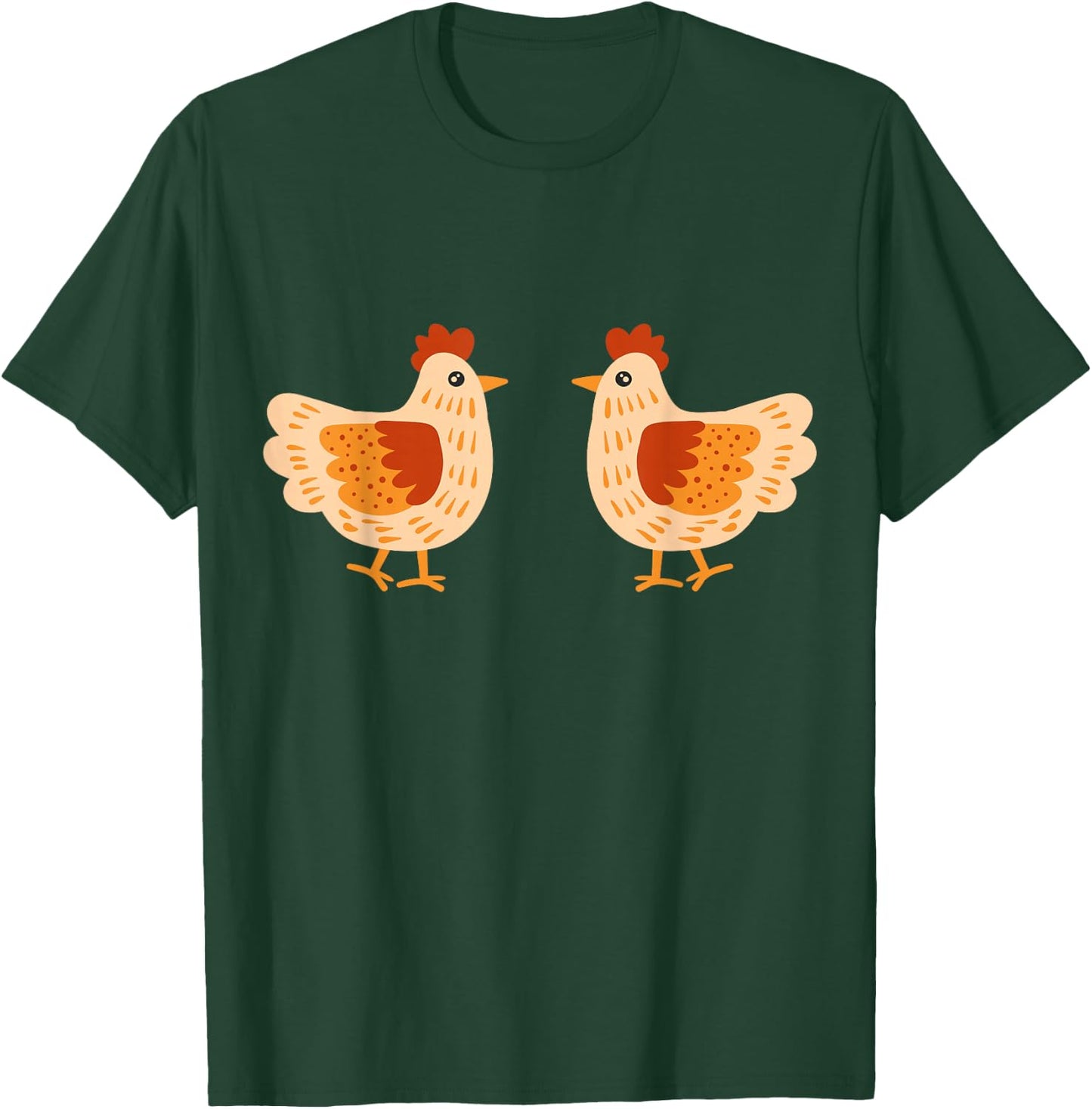 Cute Chicken Boobs Funny Hen Cutlet Breast Boobies Titties T-Shirt - T-Shirt | Forest