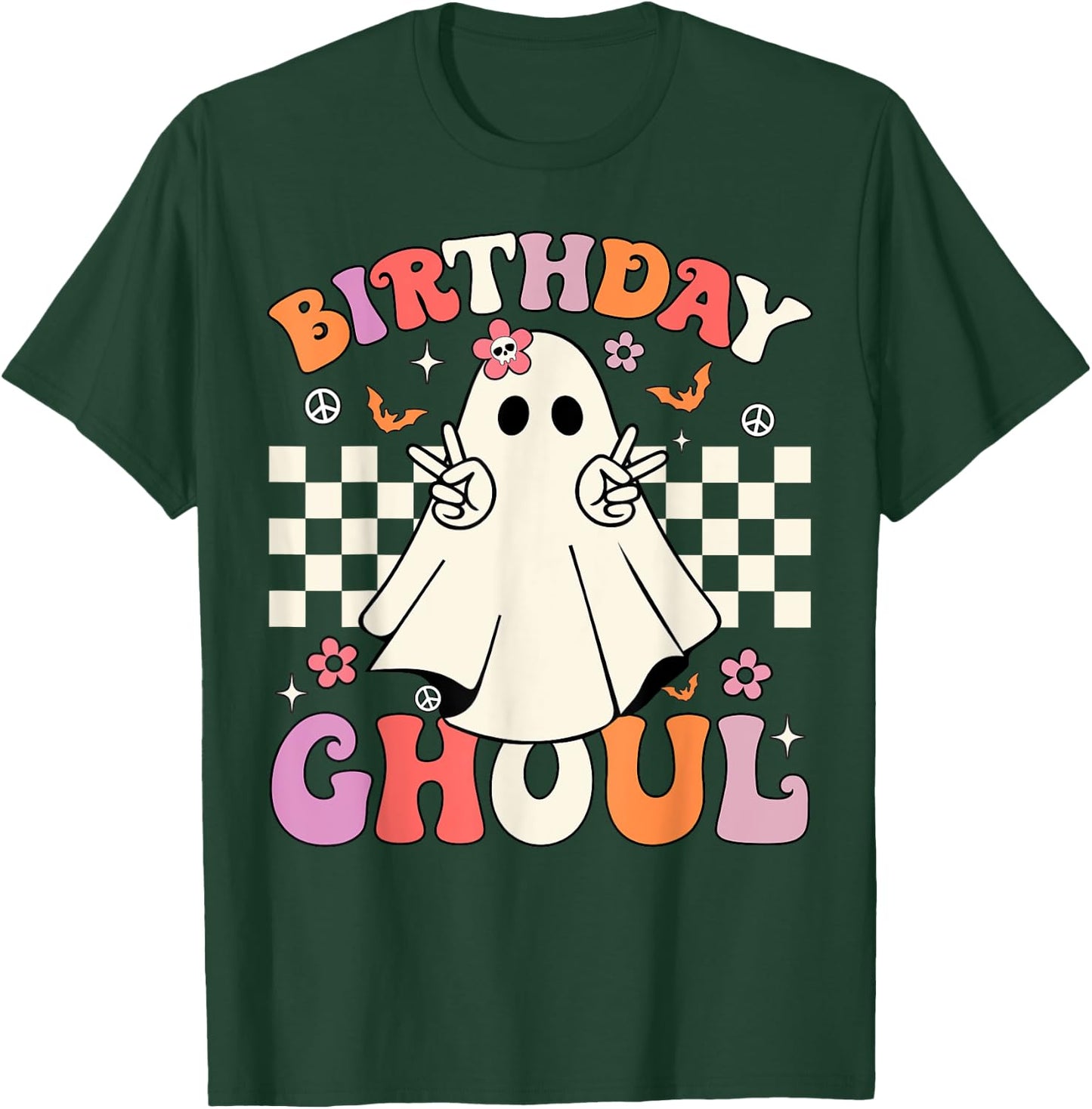Halloween Birthday Ghoul Party Anniversary Booday Women Girl T-Shirt - T-Shirt | Forest