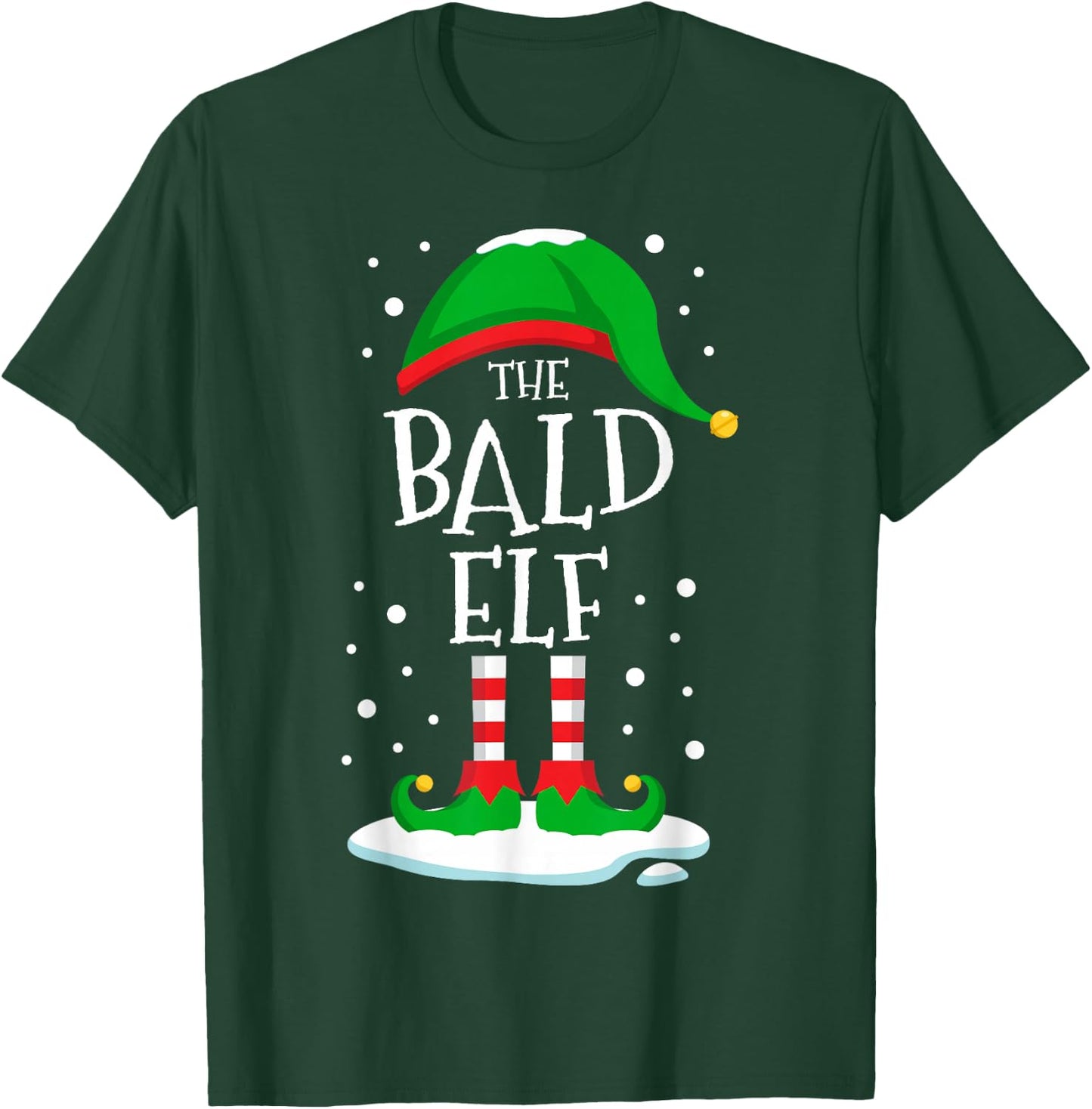 The Bald Elf Christmas Family Matching Xmas Group Men Funny T-Shirt - T-Shirt | Forest