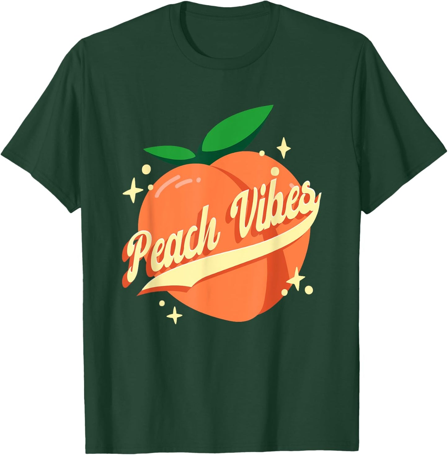 Fruits Lover Peach Vibes T-Shirt - T-Shirt | Forest