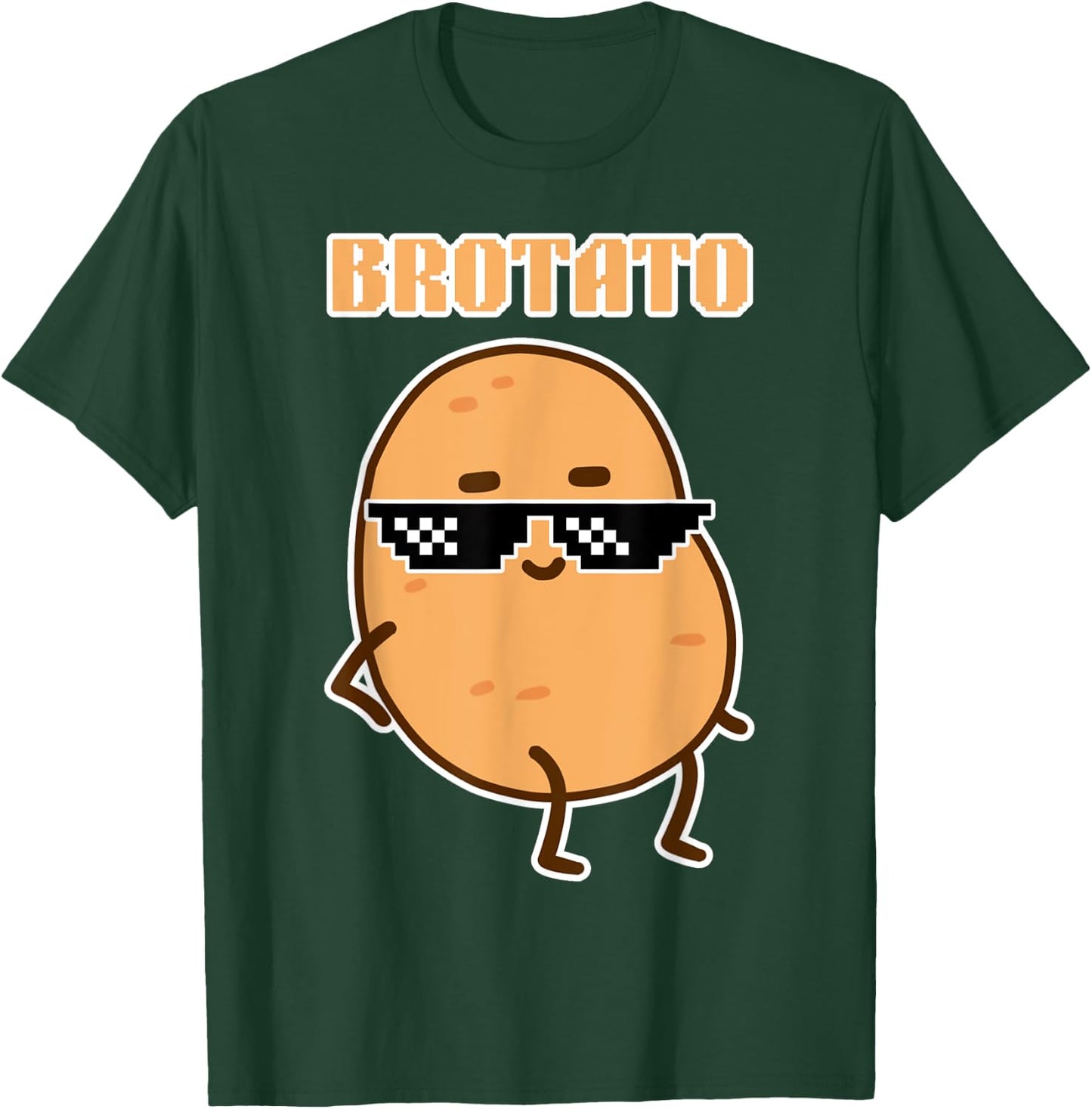 Brotato Potato Lover Brother Friendship Funny Potato Day T-Shirt - T-Shirt | Forest