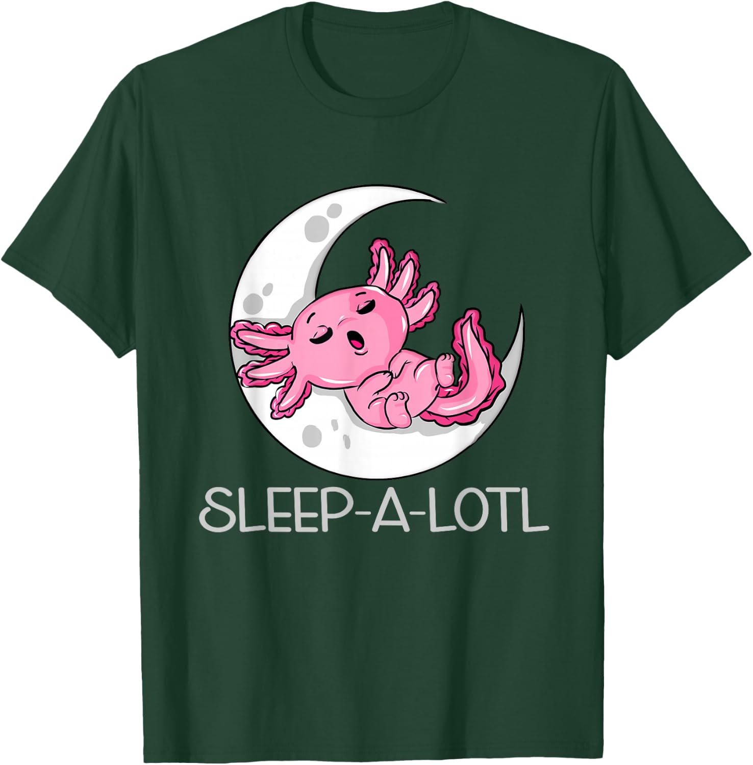 Sleep-A-LOTL Sleeping Axolotl Pyjamas T-Shirt - T-Shirt | Forest