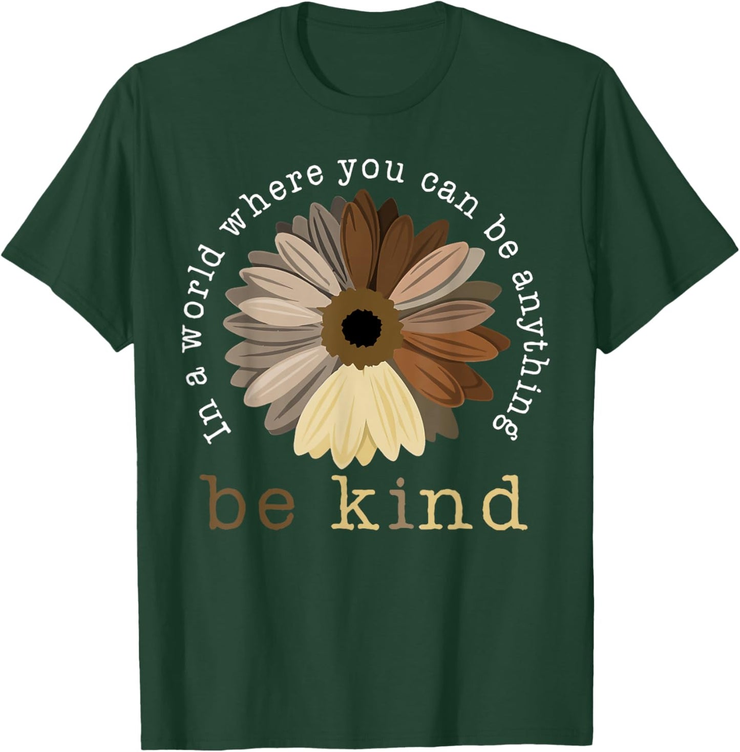 In A World Where You Can Be Any Thing Be Kind Kindness Day T-Shirt - T-Shirt | Forest
