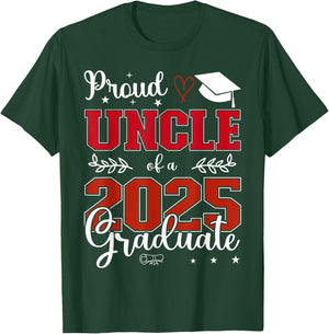 Proud Uncle of a class of 2025 graduate for graduation T-Shirt - T-Shirt | Forest