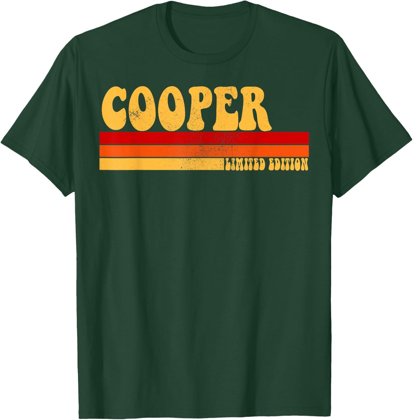 COOPER Name Personalized Idea Men Retro Vintage COOPER T-Shirt - T-Shirt | Forest