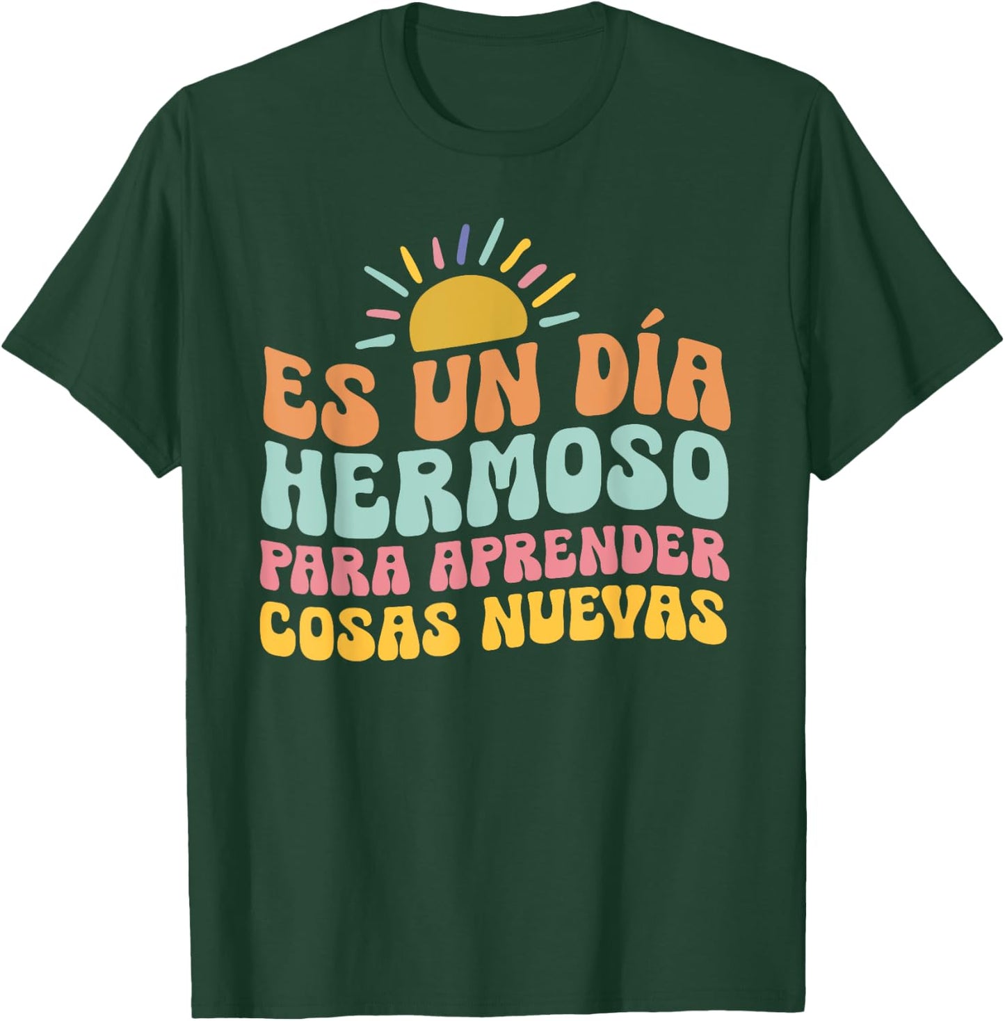 Spanish Multilingual Teacher Dual Languages Bilingual T-Shirt - T-Shirt | Forest