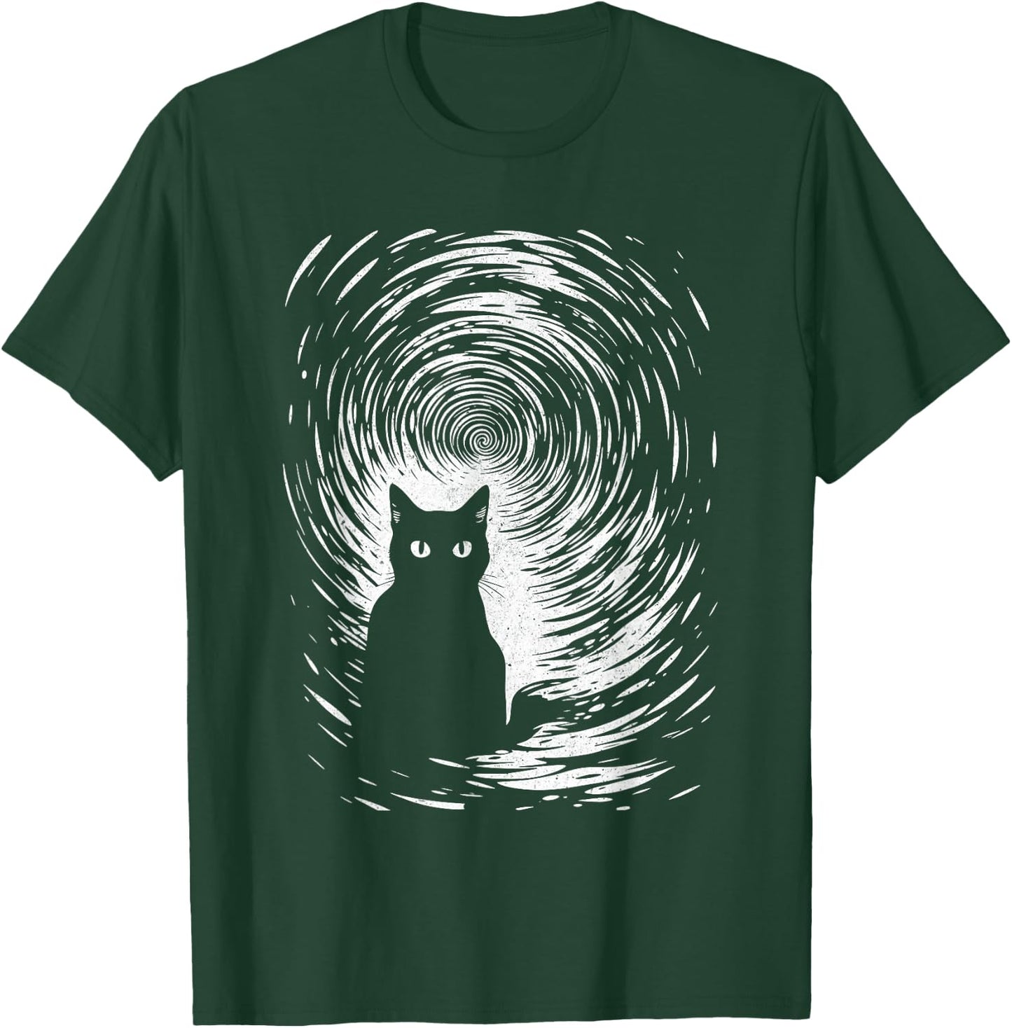 Hypno Cat Horror Halloween Costume Cat Lover Men Women T-Shirt - T-Shirt | Forest