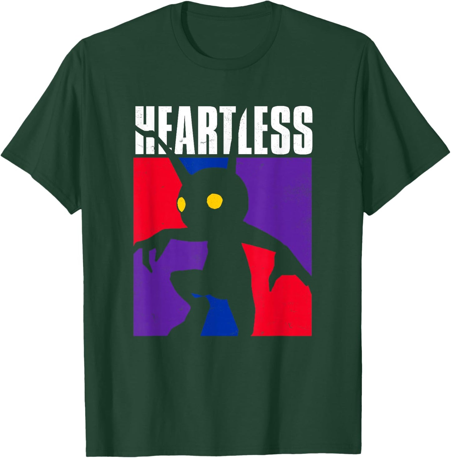 Disney Kingdom Hearts Heartless Color Mosaic Chest Poster T-Shirt - T-Shirt | Forest