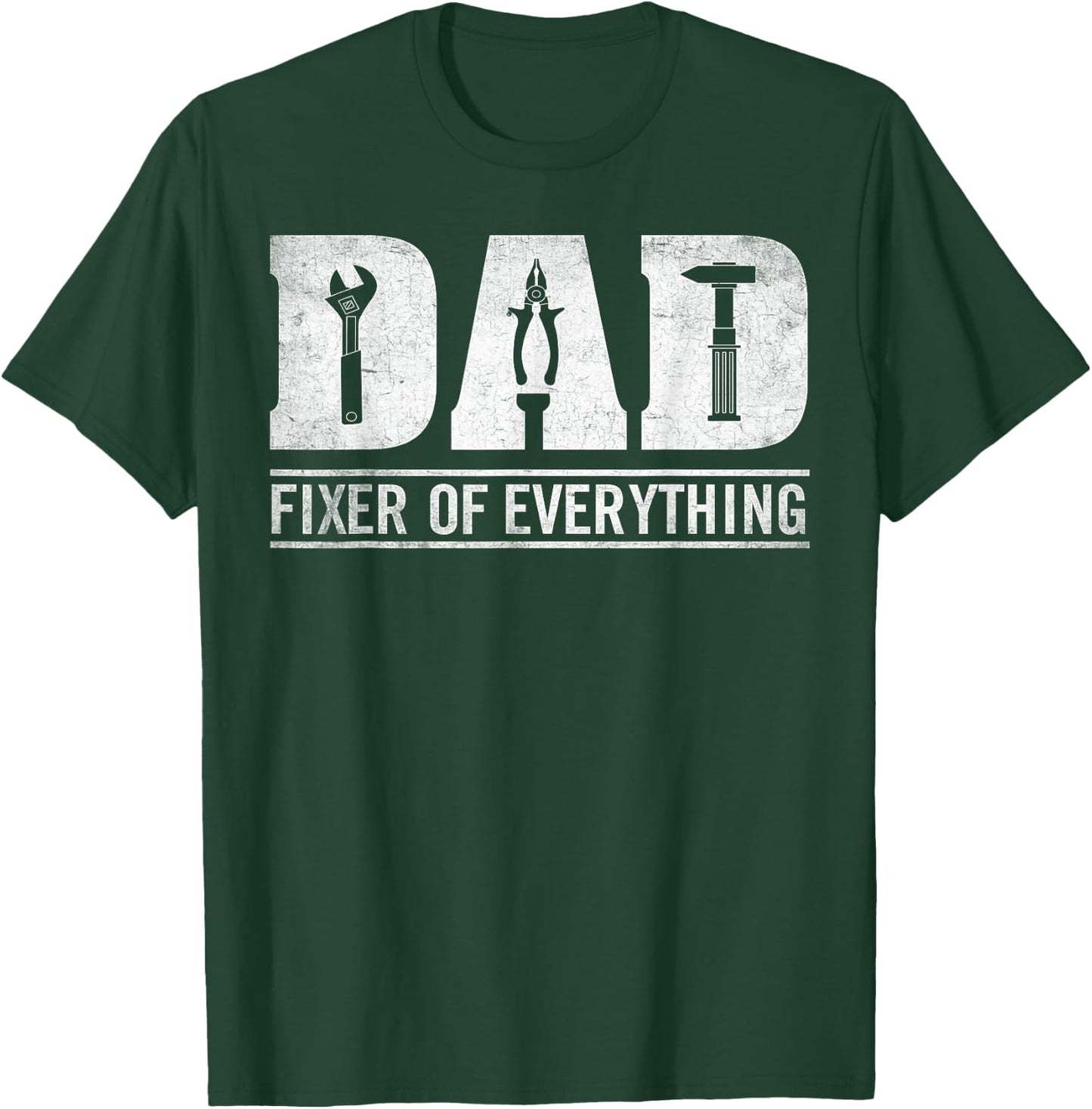 Dad Fixer Of Everything Funny Fathers Day Dad Papa Grandpa T-Shirt - T-Shirt | Forest