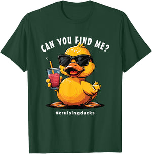 Cruising Ducks, Can You Find Me?, Cruising Sea Days T-Shirt - T-Shirt | Forest