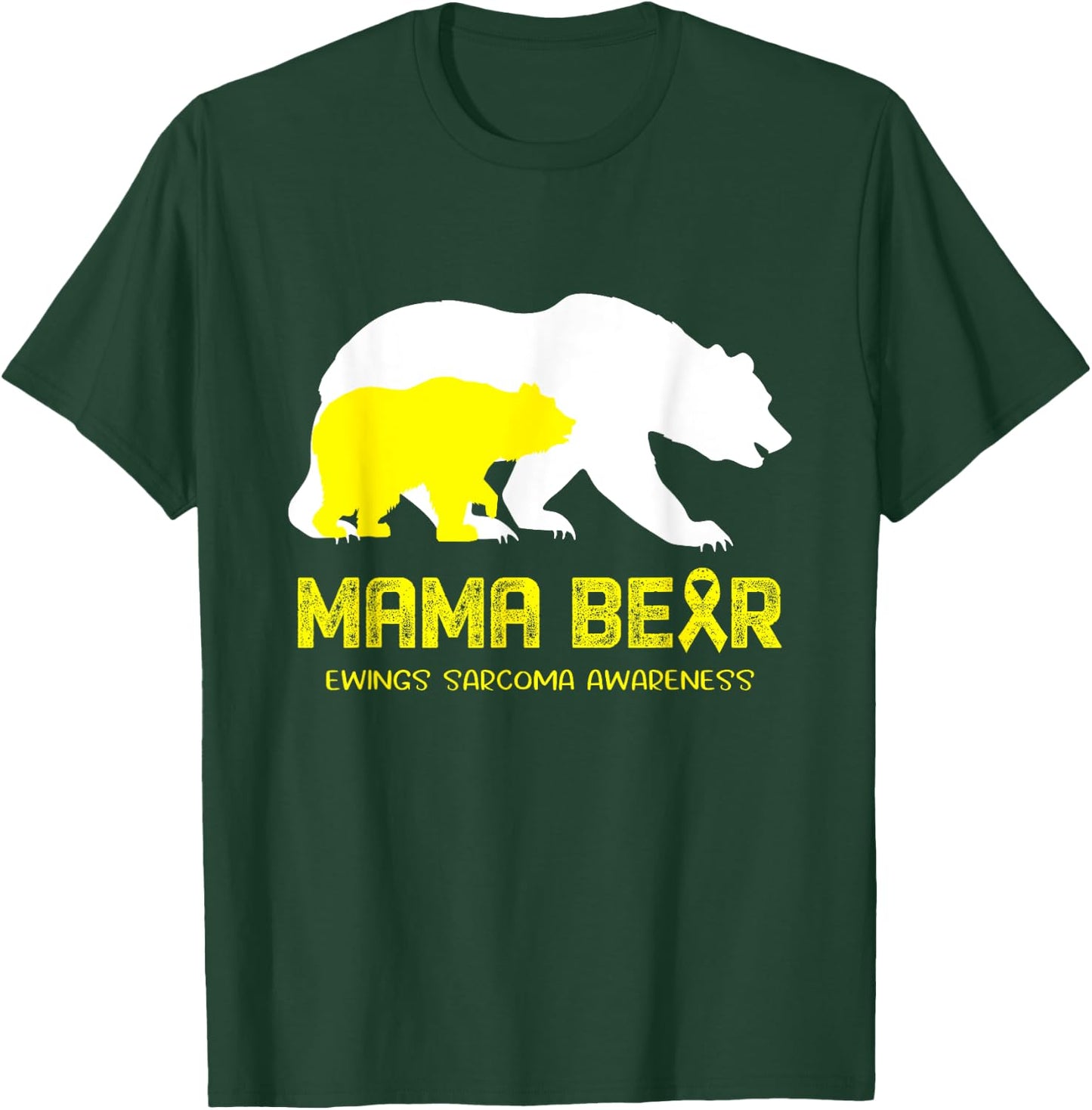 Mama Bear Ewings Sarcoma Awareness Shirt Men T-Shirt - T-Shirt | Forest