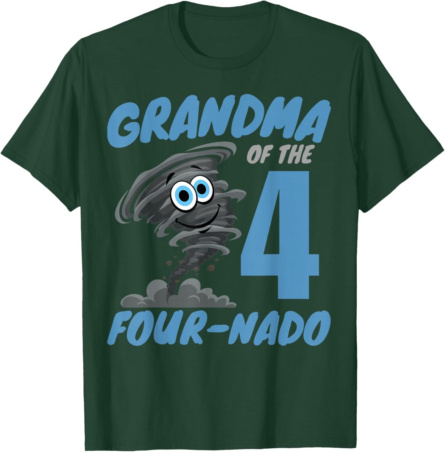 Grandma of The Four-Nado Storm TorNado 4th Birthday Boy T-Shirt - T-Shirt | Forest