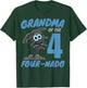 Grandma of The Four-Nado Storm TorNado 4th Birthday Boy T-Shirt - T-Shirt | Forest