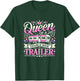 ShirtZilla Women's Black Graphic Double-Wide Trailer , X-Small T-Shirt - T-Shirt | Forest