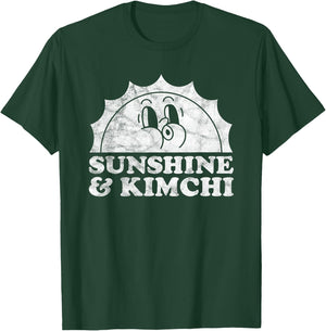 Sunshine and Kimchi Retro Vintage Sun T-Shirt - T-Shirt | Forest