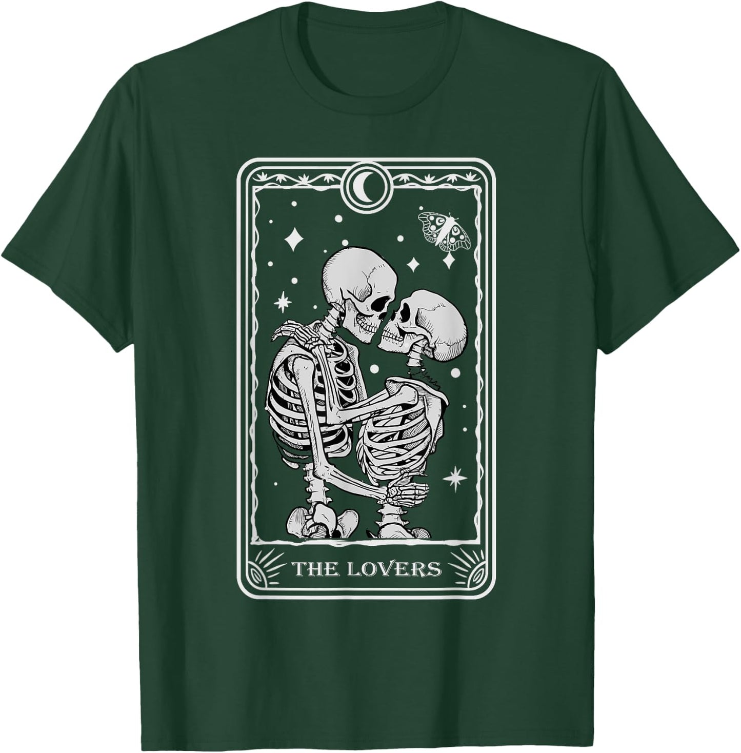The Lovers Vintage Tarot Card Astrology Goth Halloween Women T-Shirt - T-Shirt | Forest
