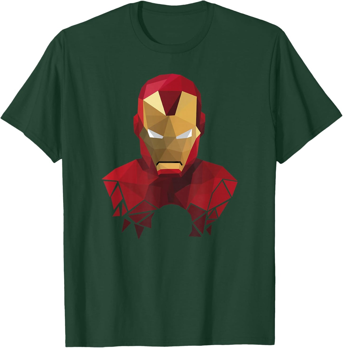 Marvel Comics Iron Man Geometric Prism Shape Art T-Shirt - T-Shirt | Forest