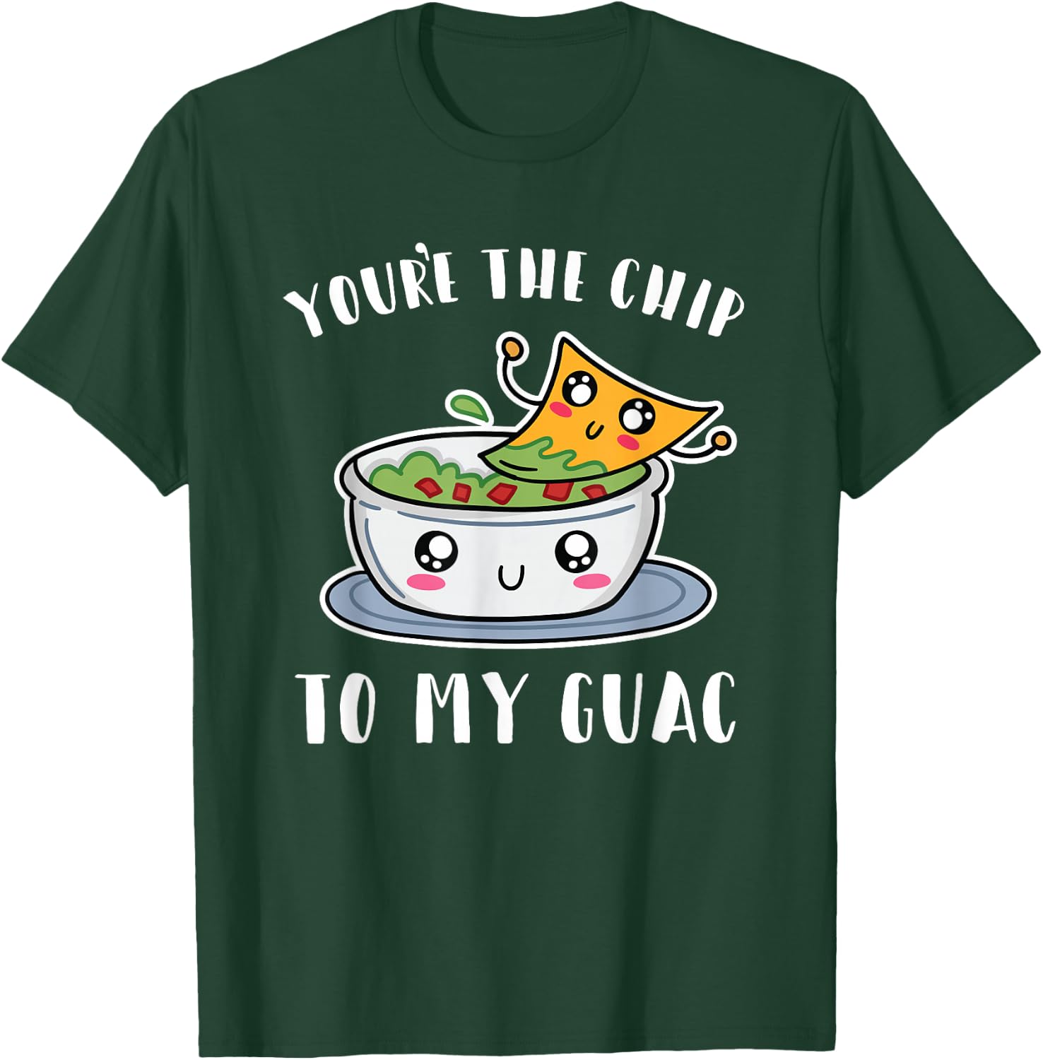 Chips and Guac Gift Funny Avocado Guacamole T-Shirt - T-Shirt | Forest
