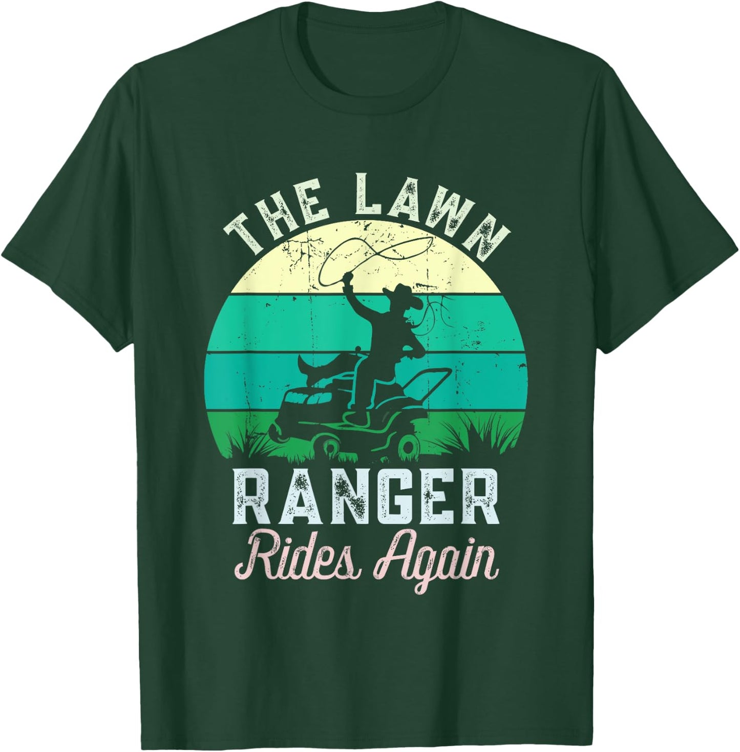 Lawn Life Styles Creations -Adults, Kids Funny Lawn Caretaker Lawnmower T-Shirt - T-Shirt | Forest