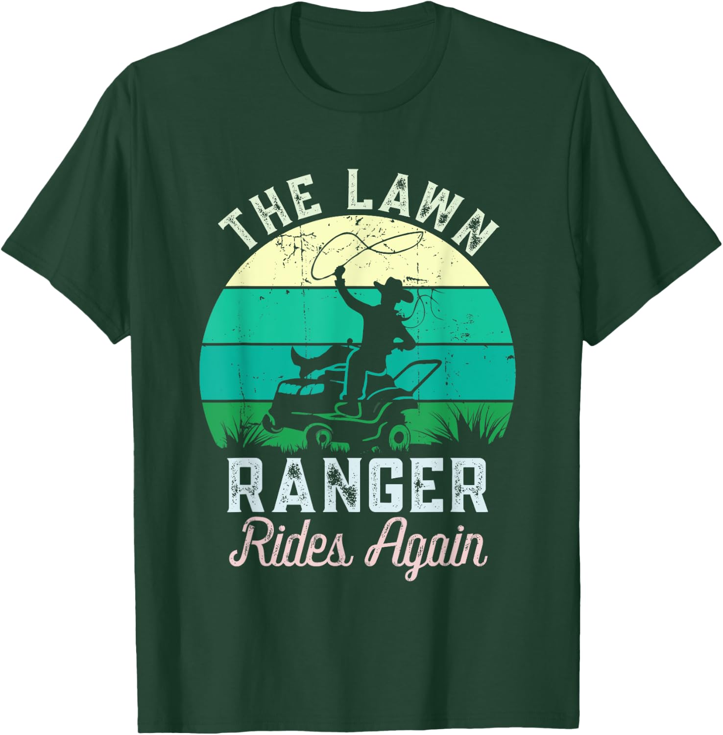 Lawn Life Styles Creations -Adults, Kids Funny Lawn Caretaker Lawnmower T-Shirt - T-Shirt | Forest