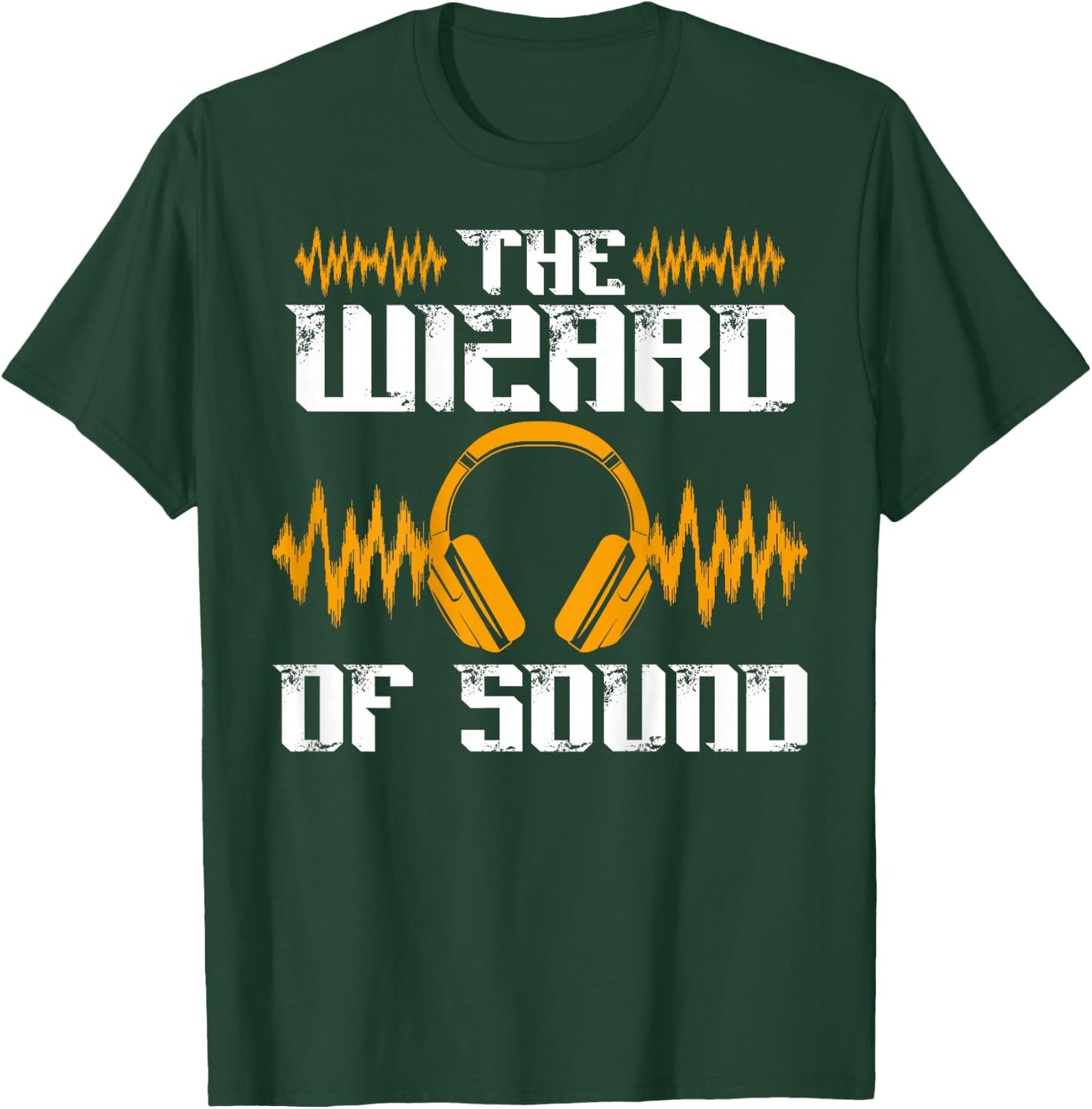 The Wizard Of Sound Backprint Sound Engineer T-Shirt - T-Shirt | Forest