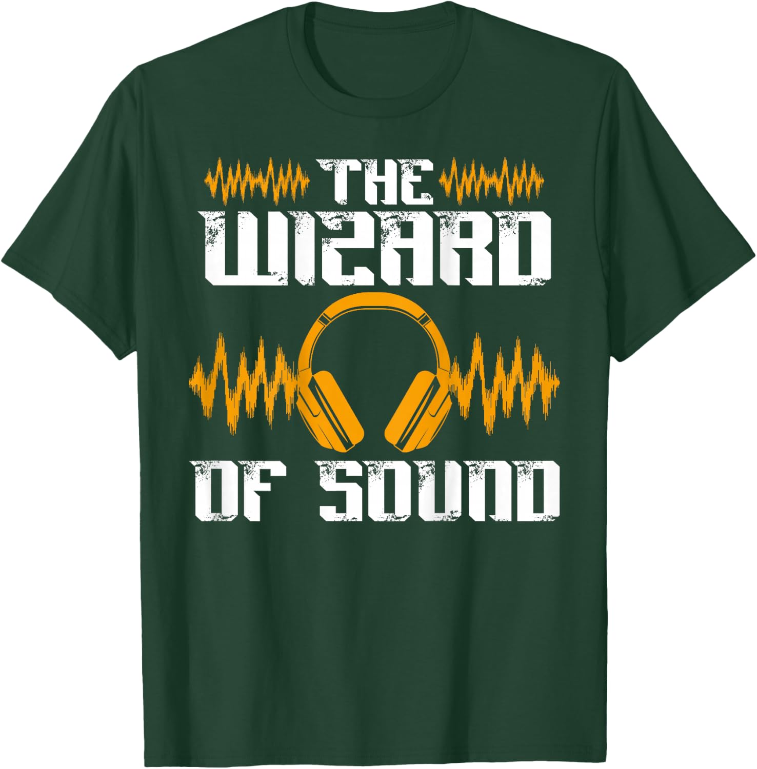 The Wizard Of Sound Backprint Sound Engineer T-Shirt - T-Shirt | Forest