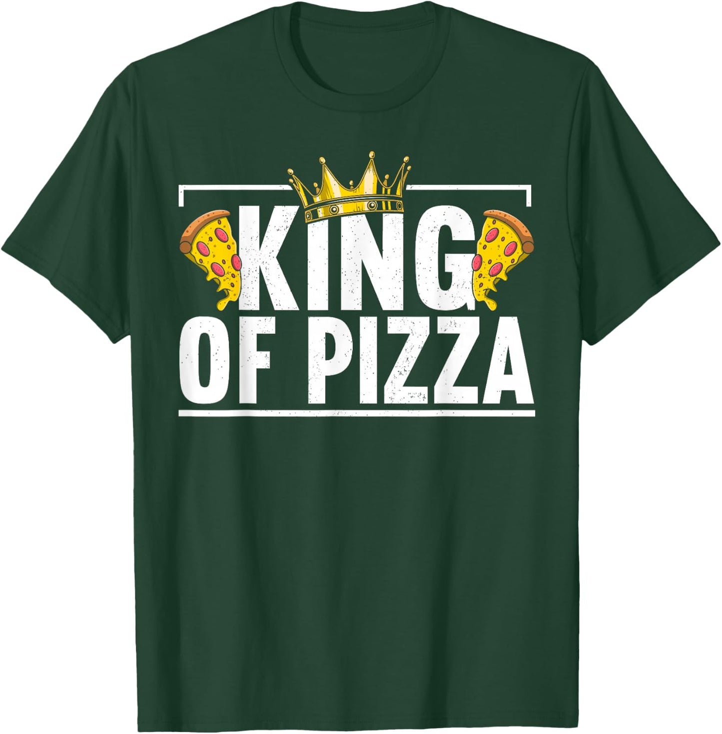 King Of Pizza Dad Father's Day Funny Pizza Making T-Shirt - T-Shirt | Forest