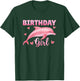 Birthday Girl Cute Dolphin 8 Years Old 8th Birthday T-Shirt - T-Shirt | Forest