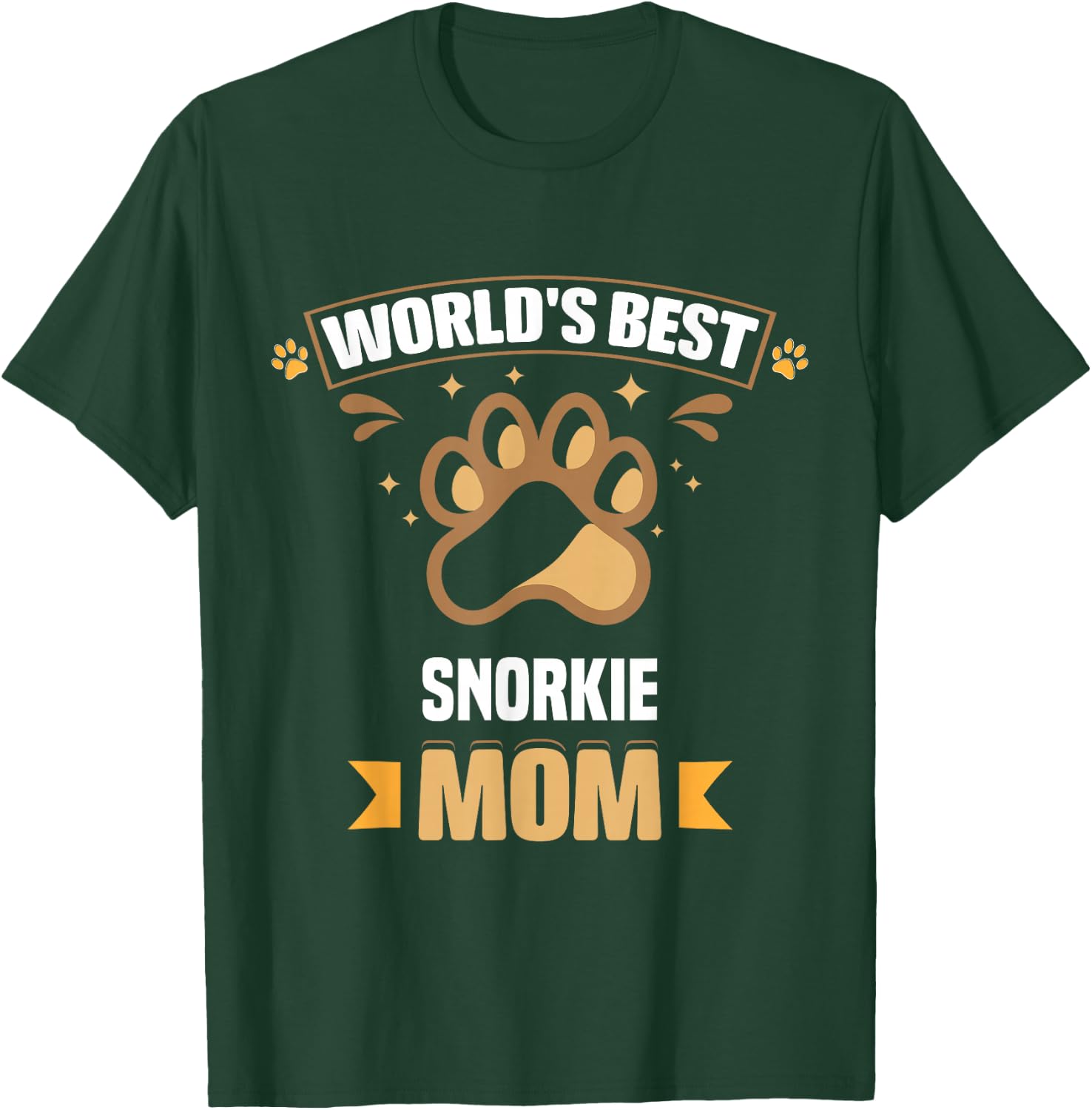 World's Best Snorkie Mom Mixed Breed Dog Owner T-Shirt - T-Shirt | Forest