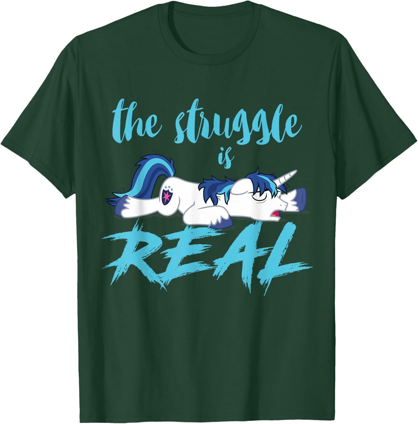The Struggle Is Real Unicorn T-Shirt - T-Shirt | Forest