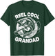 Reel Cool Grandad Fishing Father's Day Fisherman Fish T-Shirt - T-Shirt | Forest