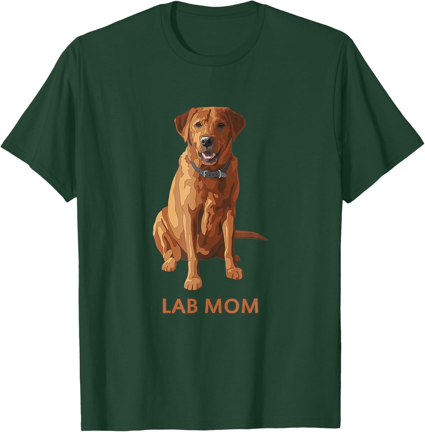 Lab Mom Fox Red Labrador Retriever Dog Lover Gift Women T-Shirt - T-Shirt | Forest