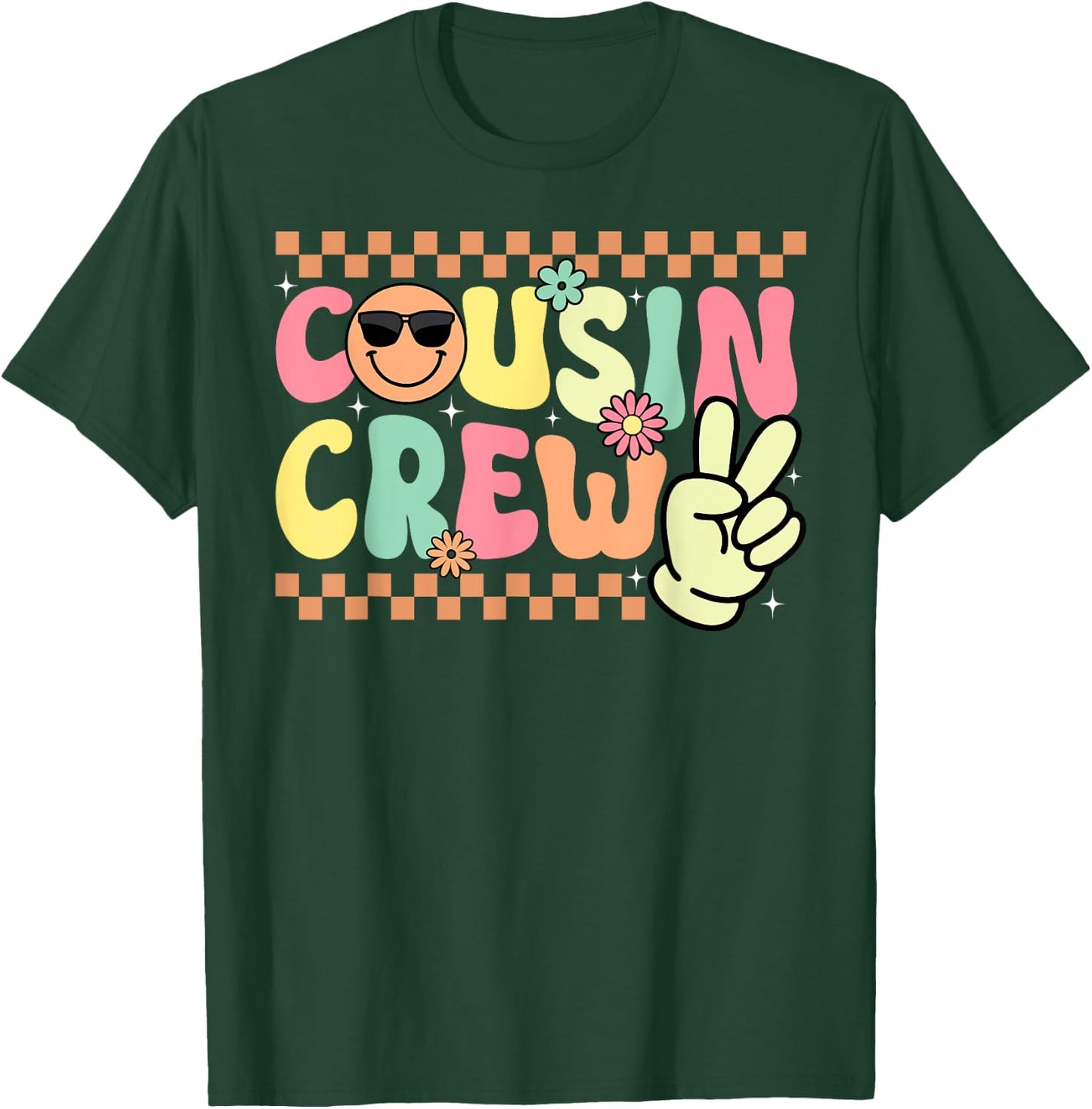 Cousin Crew Pajamas Kids Girls Toddler Matching T-Shirt - T-Shirt | Forest