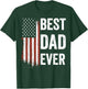 Best Dad Ever Fathers Day US American Flag Dad T-Shirt - T-Shirt | Forest