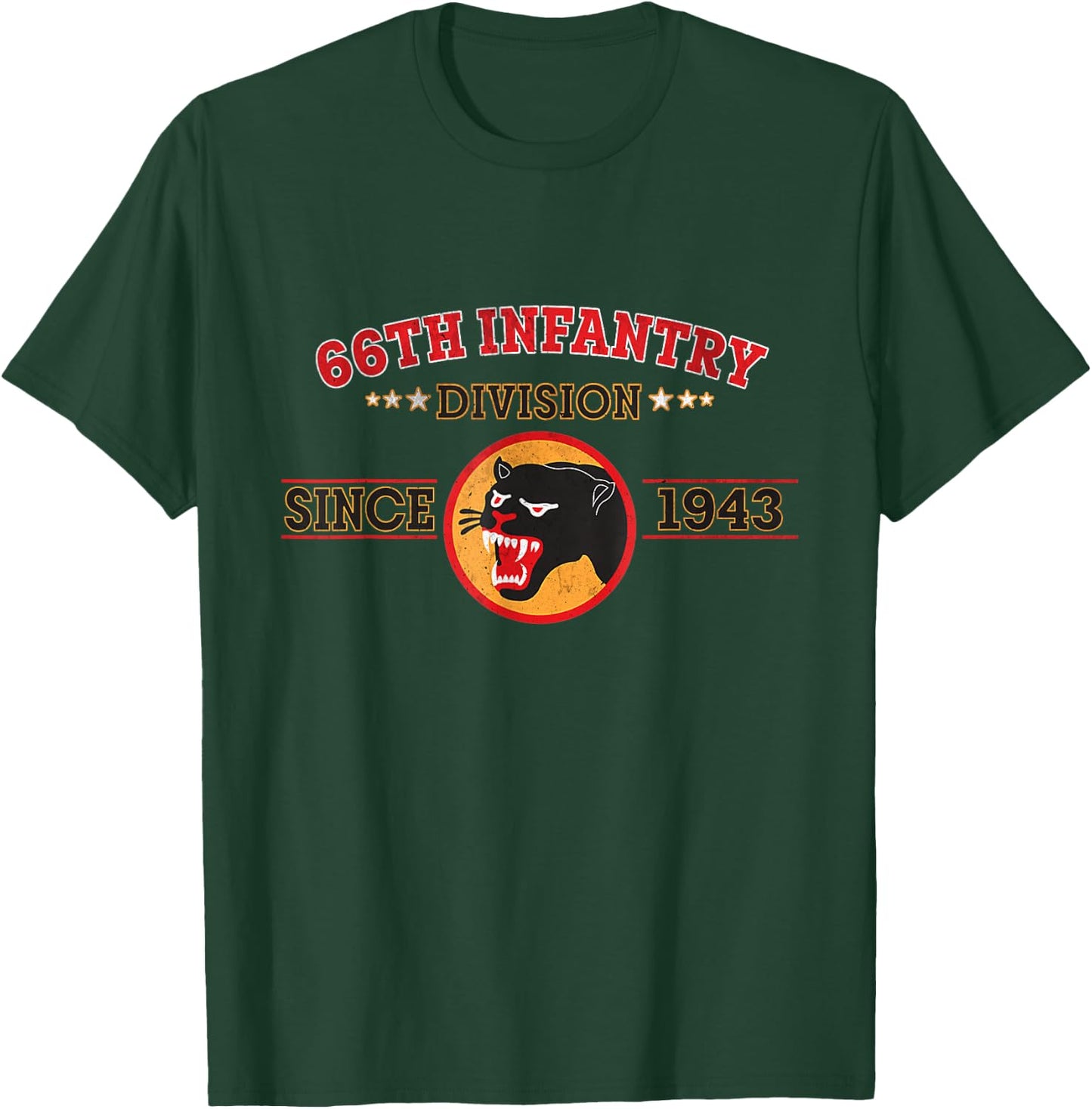66th Infantry Division Military Retired Veterans Day Papa T-Shirt - T-Shirt | Forest