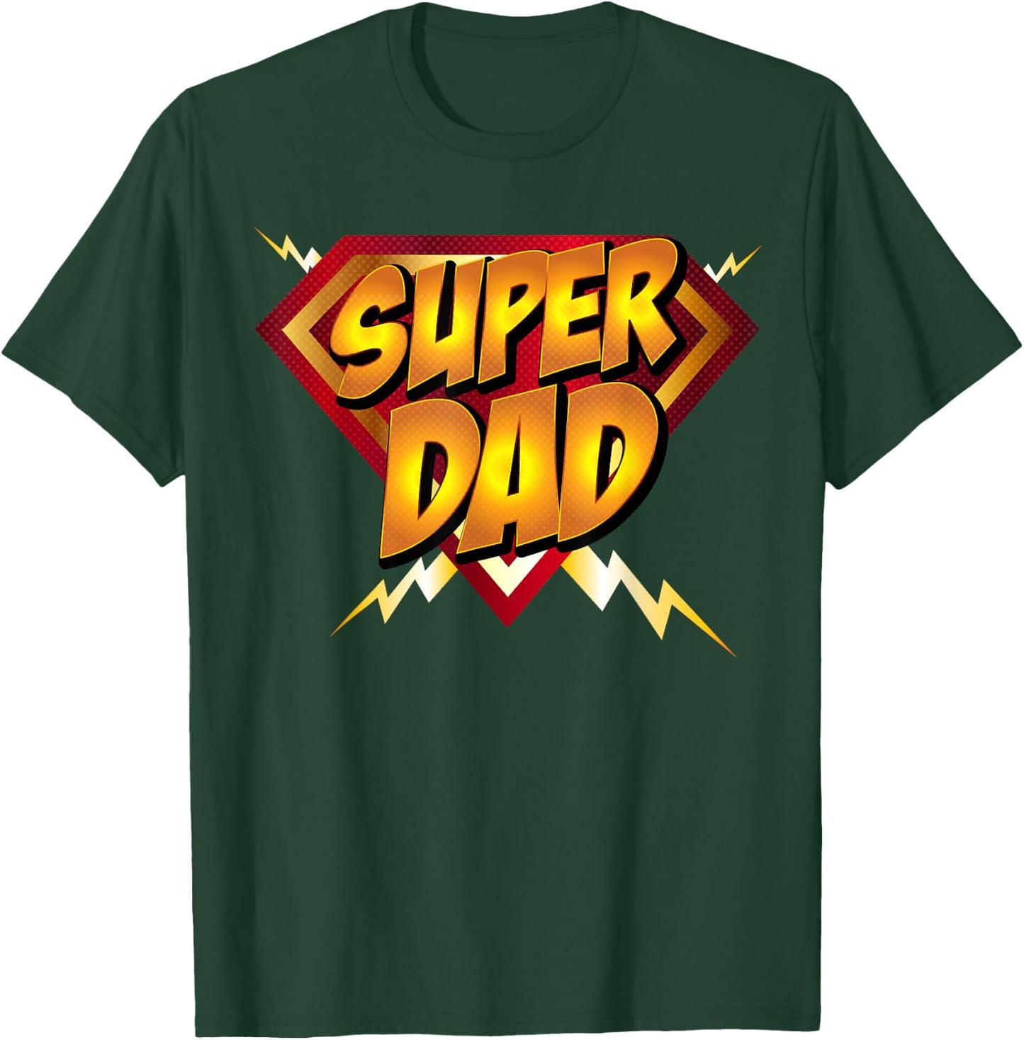 Super Dad Superhero Superdad Father's Day T-Shirt - T-Shirt | Forest