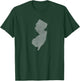 Faded White New Jersey State T-Shirt - T-Shirt | Forest