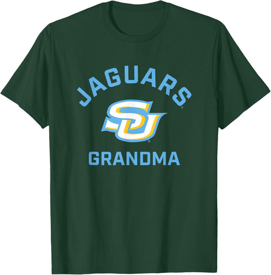 Southern University Jaguars Arched Grandma T-Shirt - T-Shirt | Forest