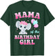 Mama Of The Birthday Girl Elephant Family Party T-Shirt - T-Shirt | Forest