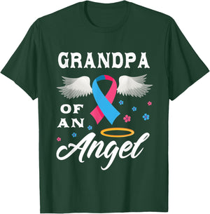 Grandpa Of An Angel Pregnancy and Infant Loss Awareness T-Shirt - T-Shirt | Forest