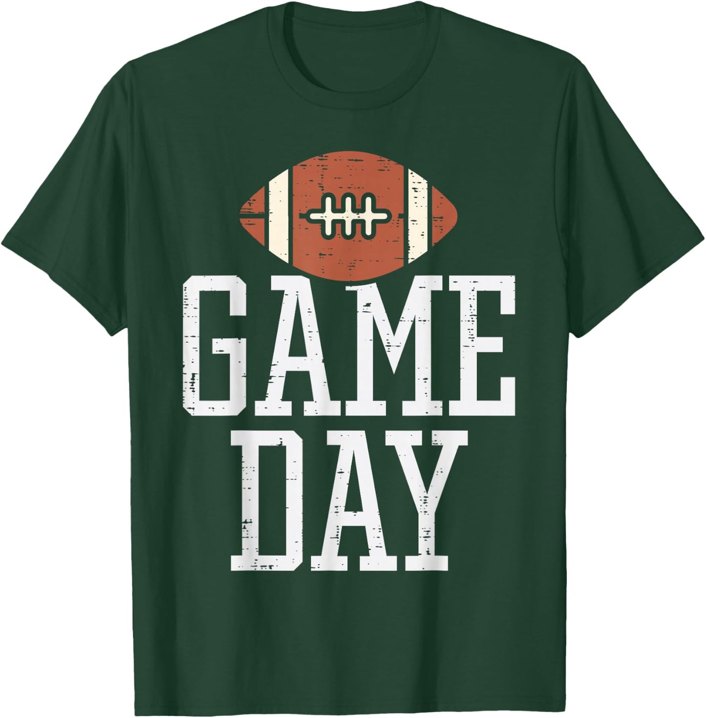 Game Day American Football Player Team Coach Men Women Boys T-Shirt - T-Shirt | Forest