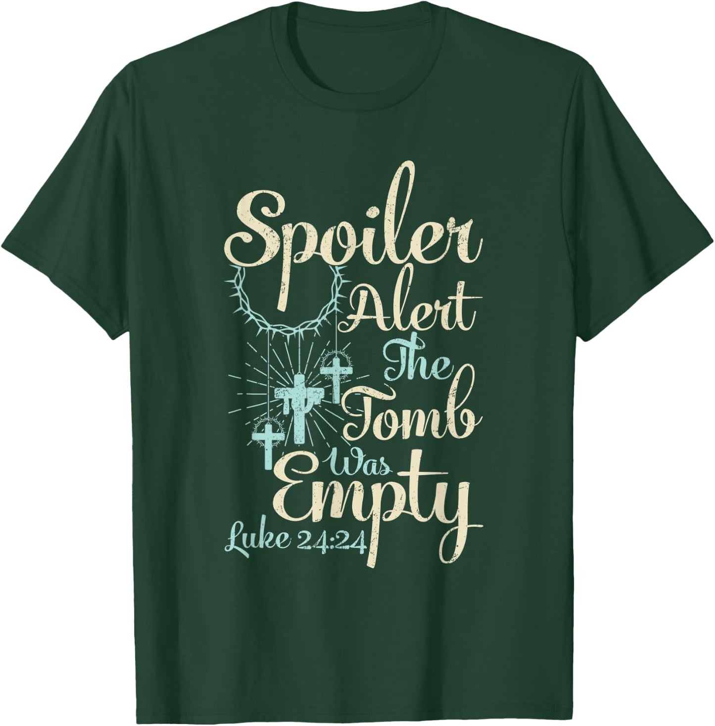 Easter Spoiler Alert Tomb Was Empty Christian Jesus T-Shirt - T-Shirt | Forest