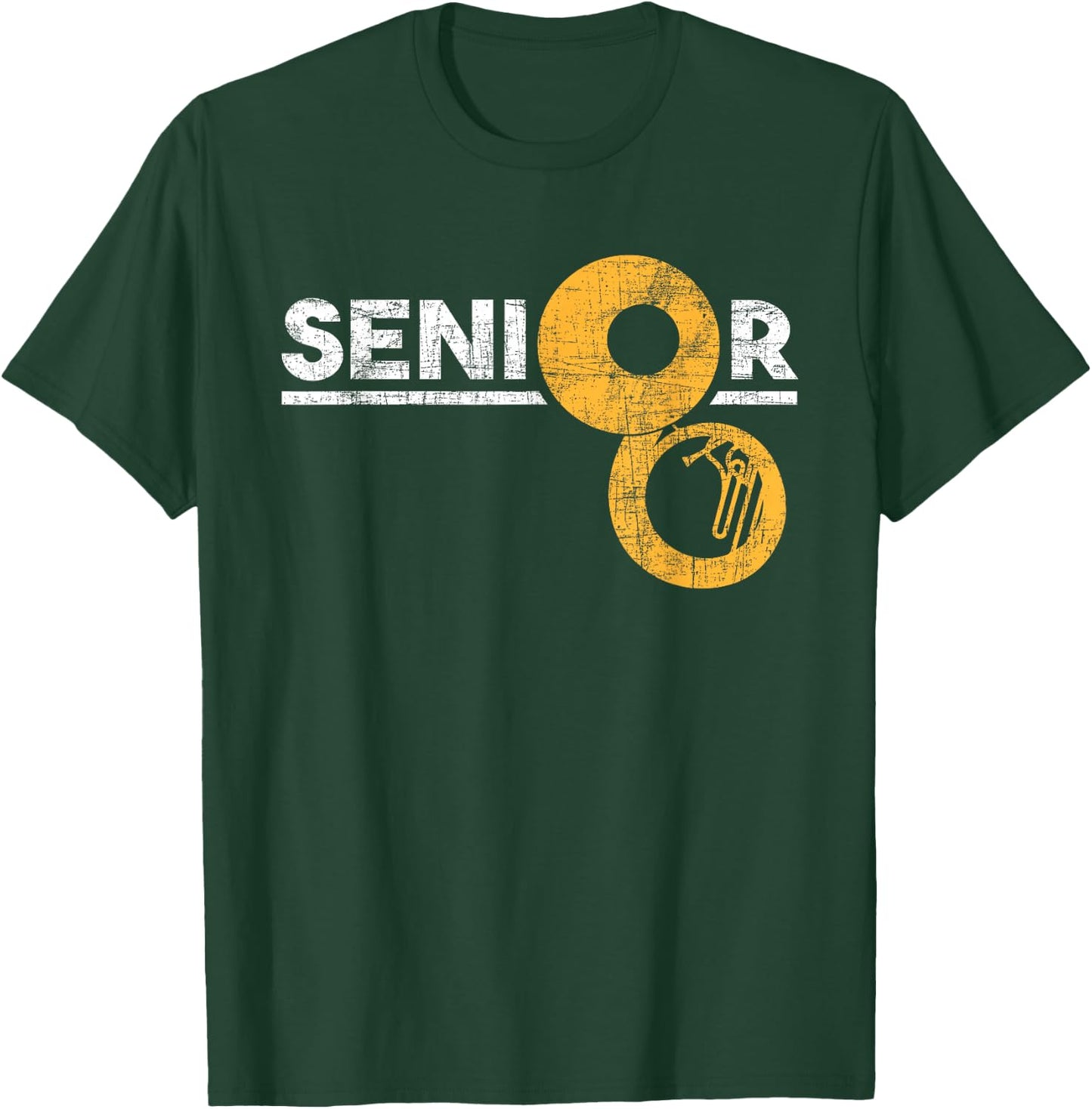 Senior - Sousaphone Player Musical Instrument Lover T-Shirt - T-Shirt | Forest