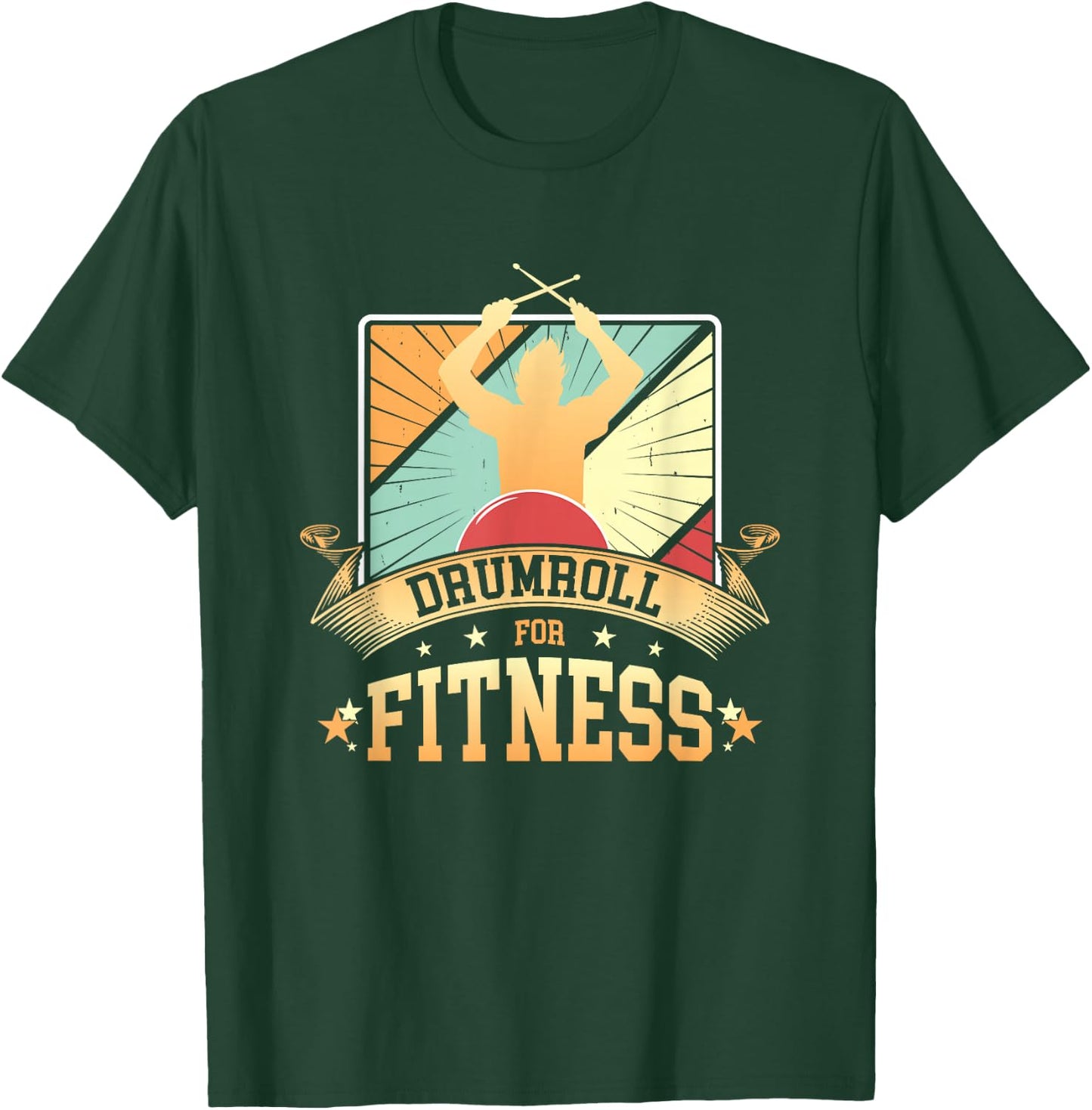 Cardio Drumming Gym Exercise Funny Fitness Class Workout T-Shirt - T-Shirt | Forest