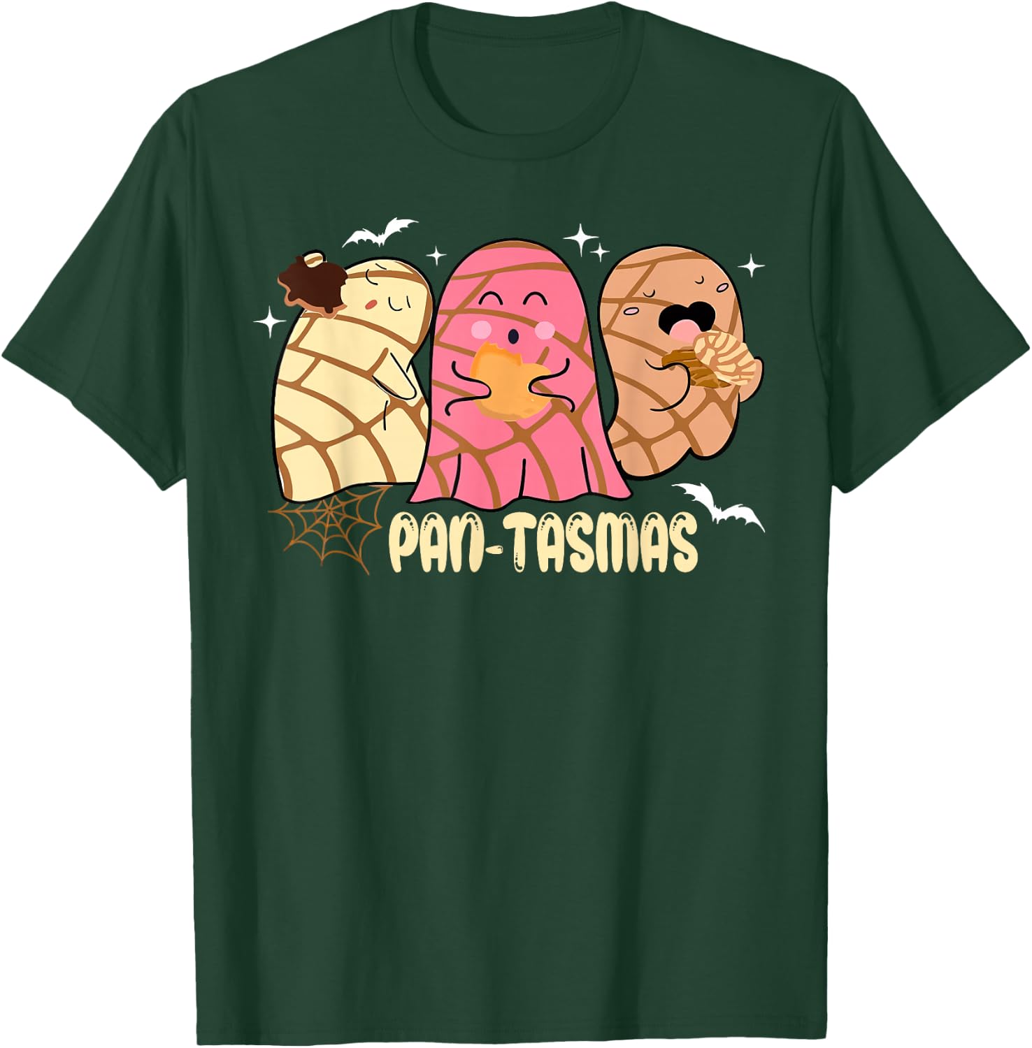 Pantasmas Ghost Funny Spooky Conchas Mexican Ghost Halloween T-Shirt - T-Shirt | Forest