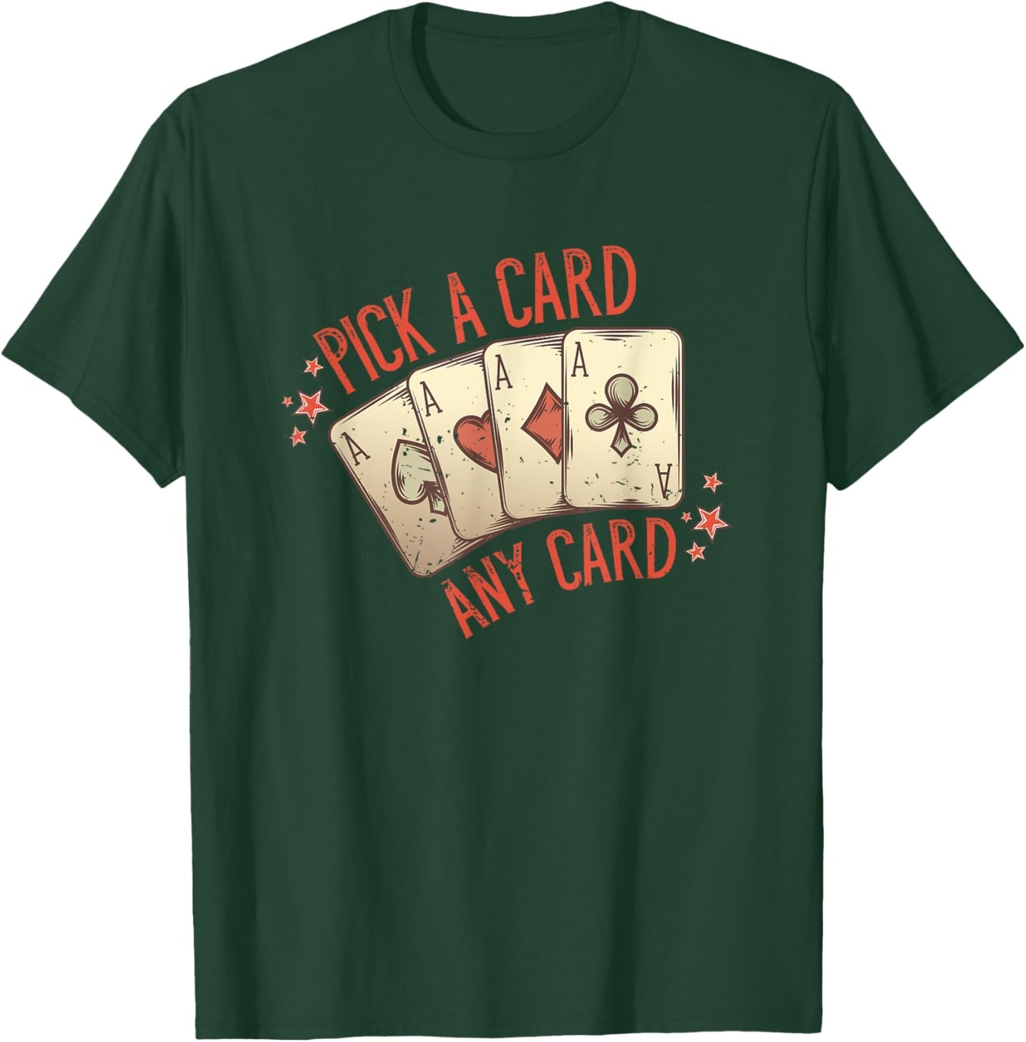 Cool Magician - Pick A Card - Funny Magic Gift T-Shirt - T-Shirt | Forest