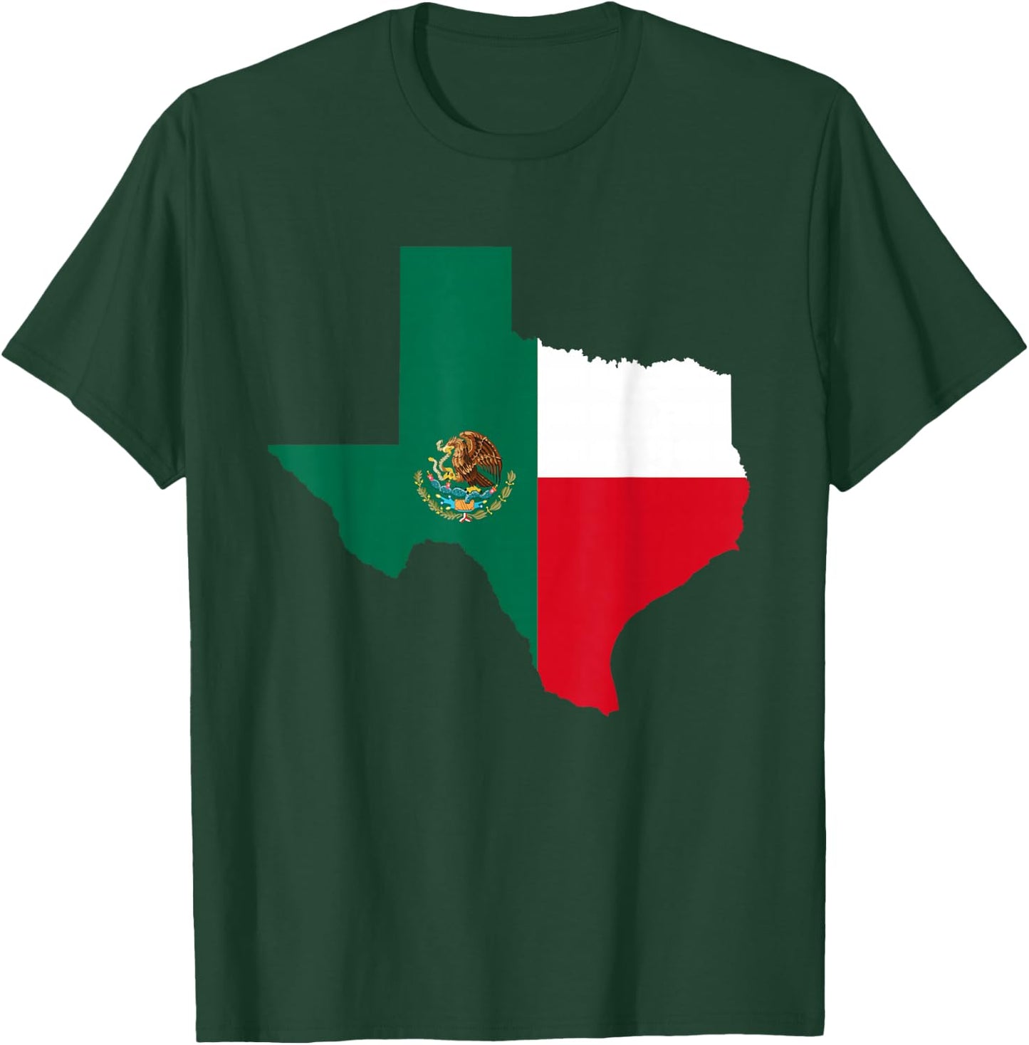 Tejano Tex-Mex Mexican Flag Chido State Texas Tejas Charro T-Shirt - T-Shirt | Forest