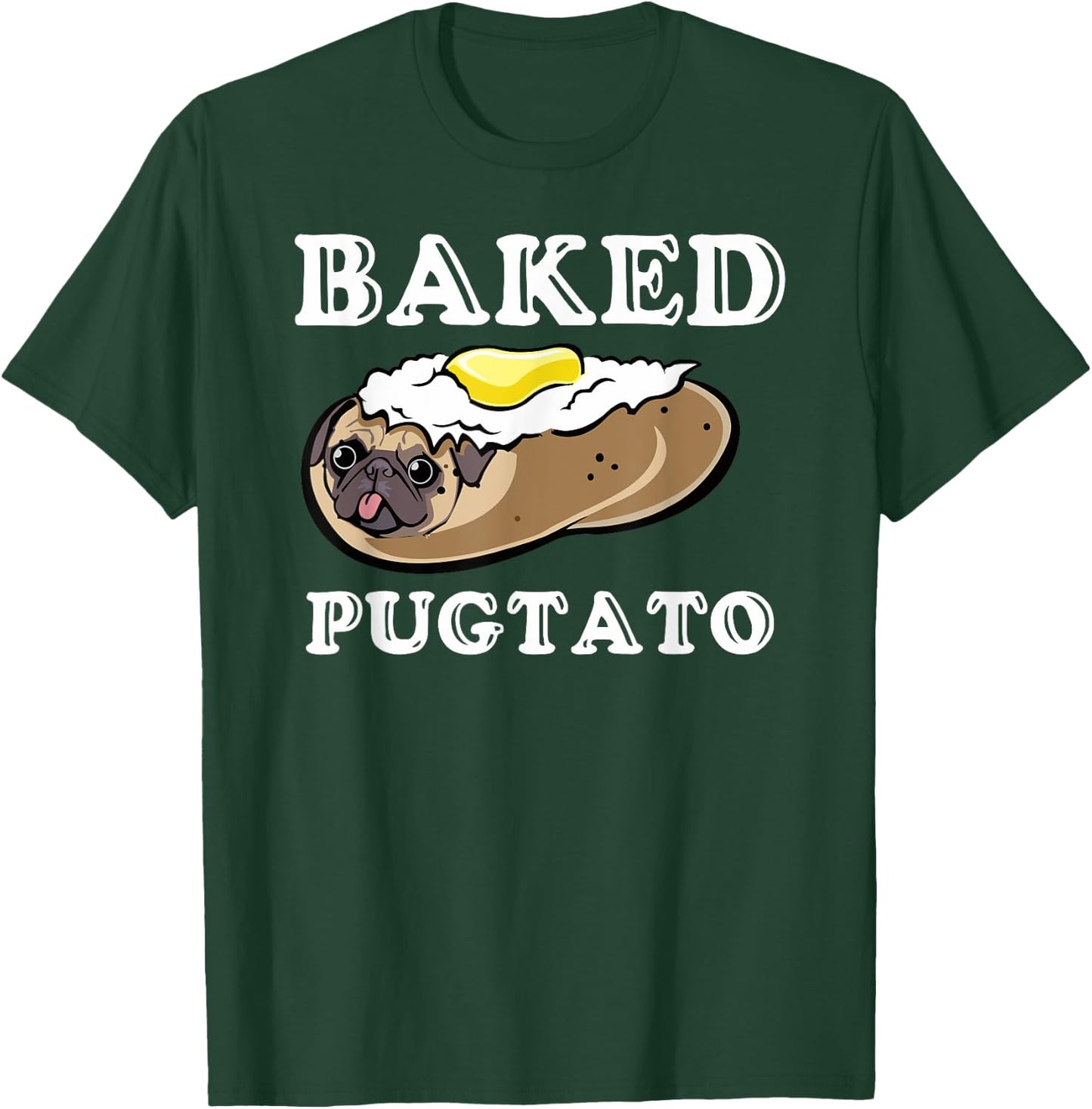 Pugtato, Funny Dog Lovers, Ladies Man Dog, I Love My Pug T-Shirt - T-Shirt | Forest