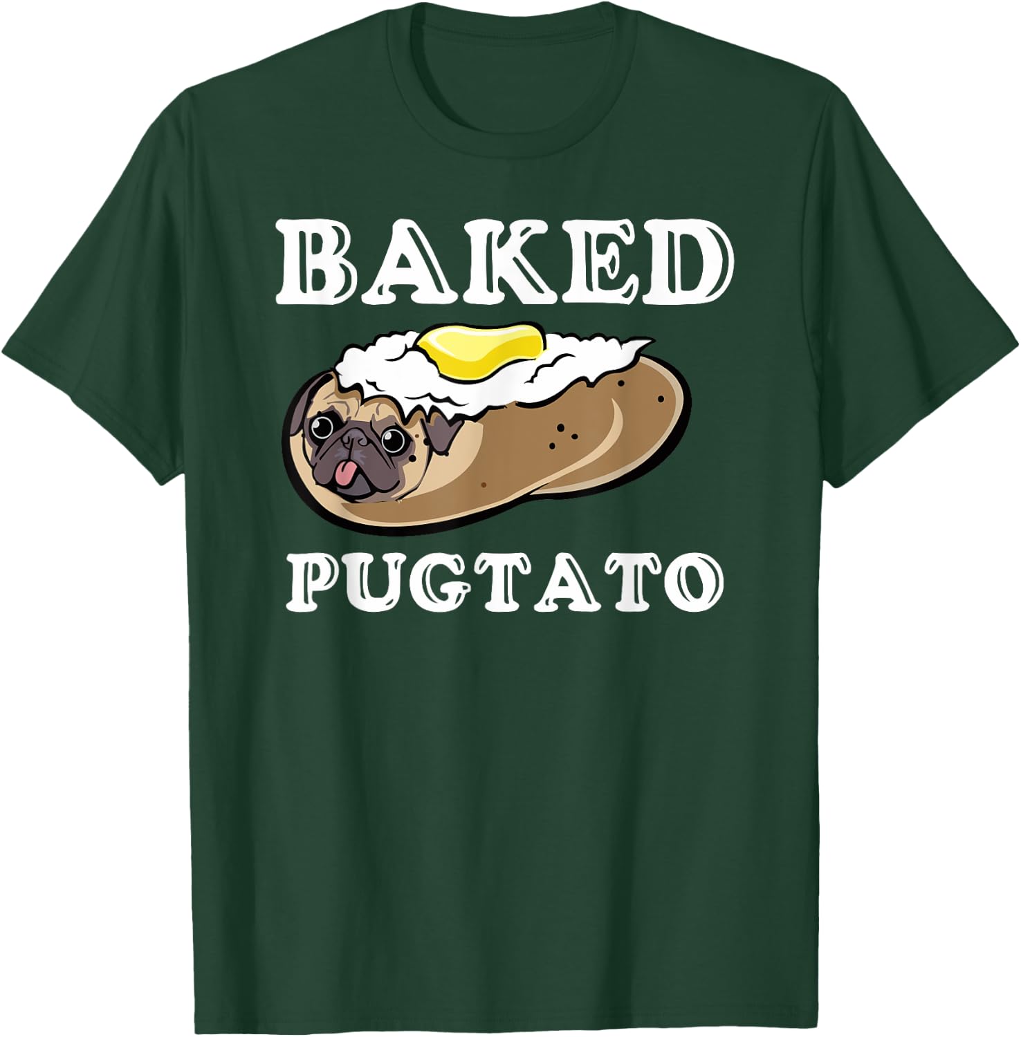Pugtato, Funny Dog Lovers, Ladies Man Dog, I Love My Pug T-Shirt - T-Shirt | Forest